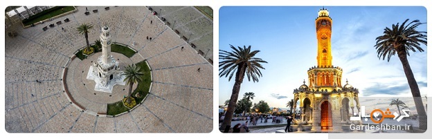 برج ساعت از جاذبه های گردشگری ازمیر/عکس