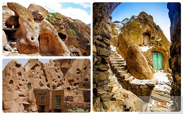 روستای کندوان؛تنها روستای صخره ای قابل سکونت جهان/عکس