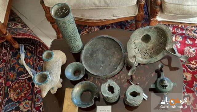 کشف عتیقه‌جات 1500ساله از منزلی در سمنان/عکس
