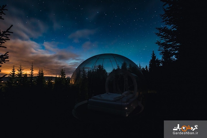 زیر آسمان پر ستاره بخوابید و از هتل حبایی شفق‌ قطبی را نگاه کنید +تصاویر