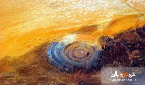 چشم زیبای صحرا؛ جاذبه عجیب صحرای موریتانی+عکس