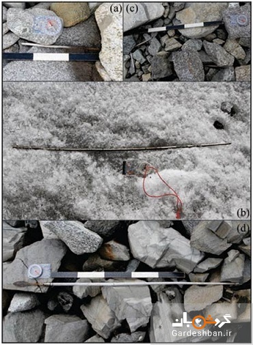 آثار تاریخی که بر اثر ذوب شدن یخ کشف شد
