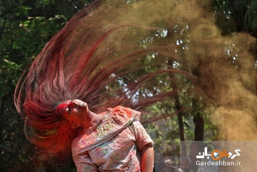 تصاویری دیدنی از جشن رنگ هولی در هند