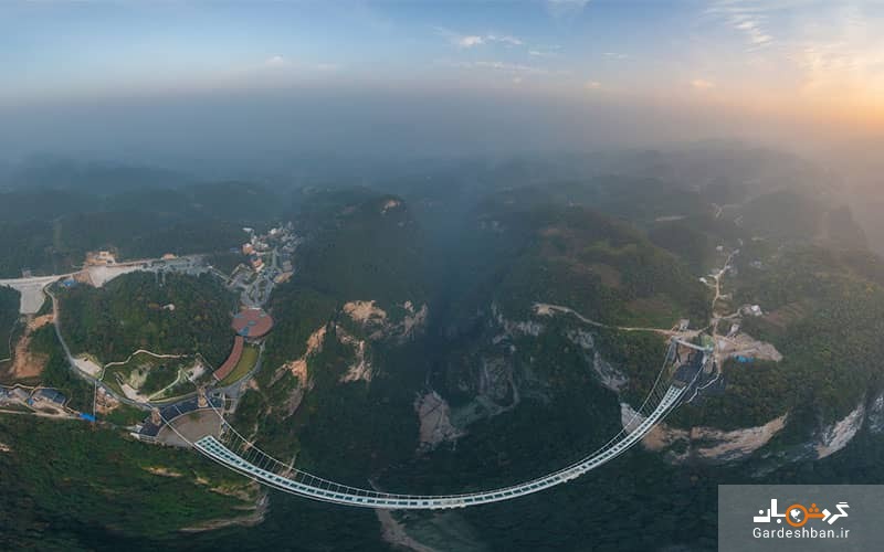 پل ژانگجیاجی چین؛ مرتفع‌ترین پل شیشه‌‌ای جهان+عکس