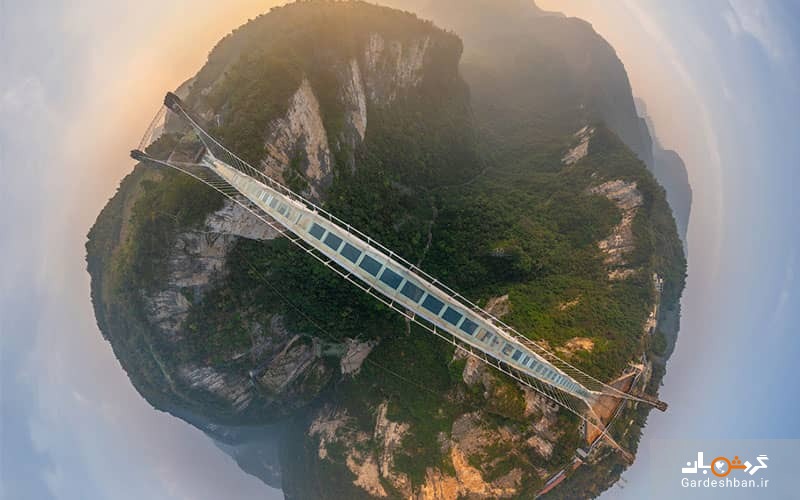 پل ژانگجیاجی چین؛ مرتفع‌ترین پل شیشه‌‌ای جهان+عکس
