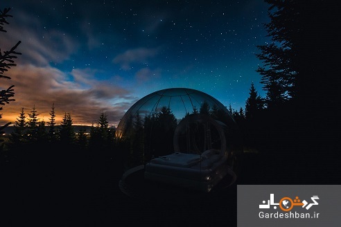 هتل حبابی ایسلند؛ خوابیدن زیر نور ستاره ها + عکس