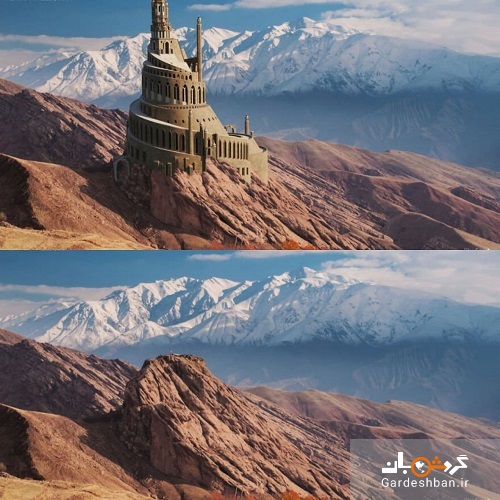 بازسازی دژ تاریخی الموت به صورت دیجیتال+عکس
