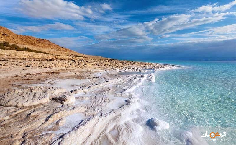 سواحل دریاچه مرده، شورترین دریاچه جهان در پست‌ترین نقطه کره زمین/عکس