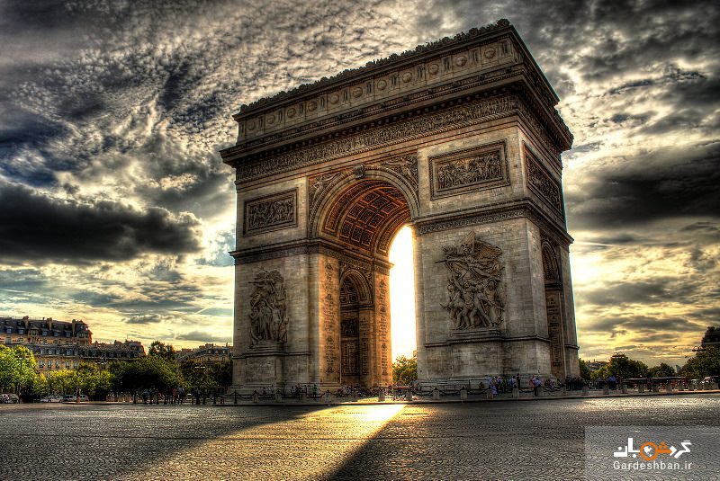 طاق پیروزی یا دروازه پیروزی؛نمادی باشکوه از تاریخ فرانسه+عکس