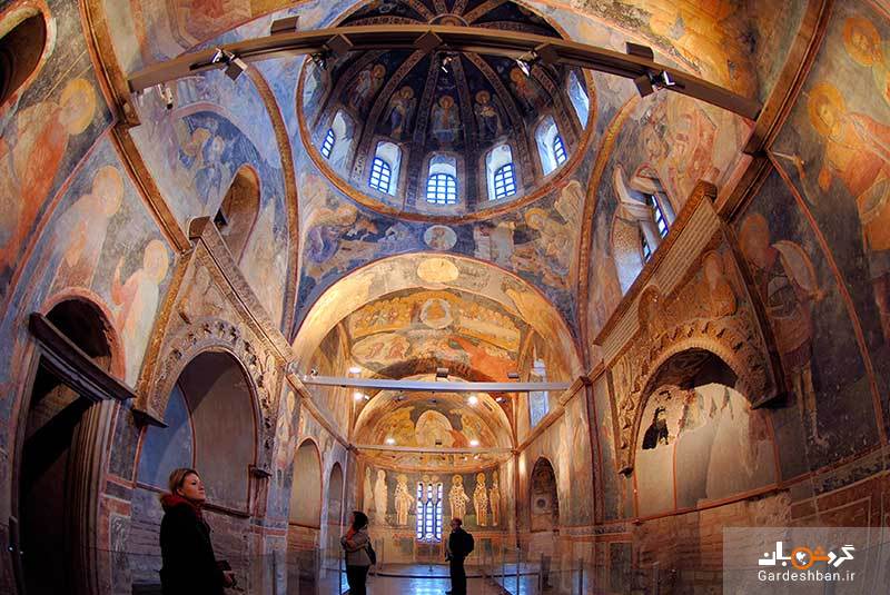 کلیسای کورا ؛ نمونه ای زیبا از معماری بیزانس در استانبول+عکس
