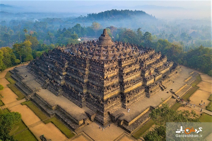 معبد بوروبودور اندونزی؛ بزرگترین معبد بودایی جهان+ عکس