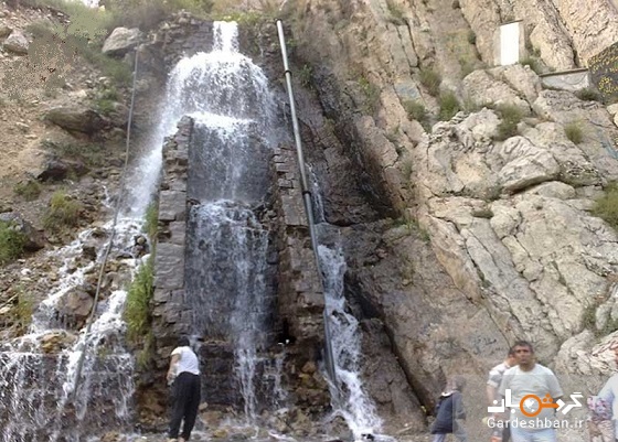 آبشار قلعه دختر آمل؛ جاذبه ای بکر در جاده هراز +عکس