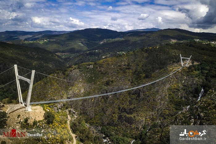 طولانی‌ترین پل معلق پیاده جهان در پرتغال +تصاویر