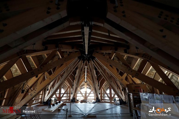 بازسازی کلیسای نوتردام پاریس +تصاویر