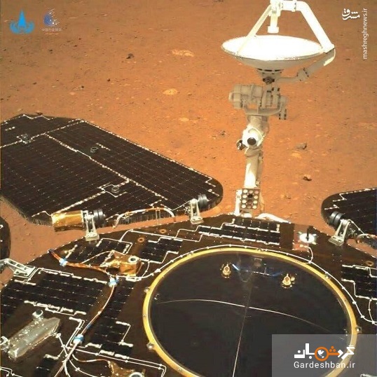 اولین تصاویر مریخ‌ نورد چین از سیاره سرخ