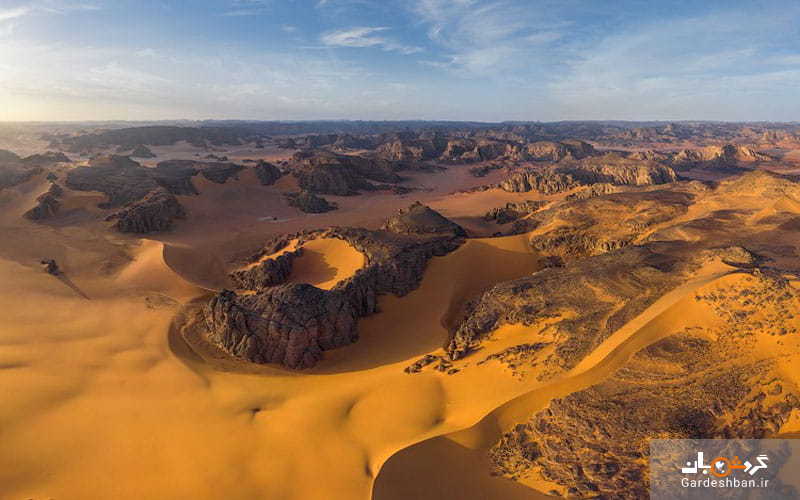 منطقه شگفت انگیز صحرای بزرگ آفریقا در الجزایر +تصاویر