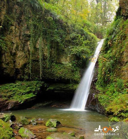 آبشار زمرد گیلان؛ از زیباترین آبشارهای ایران/عکس
