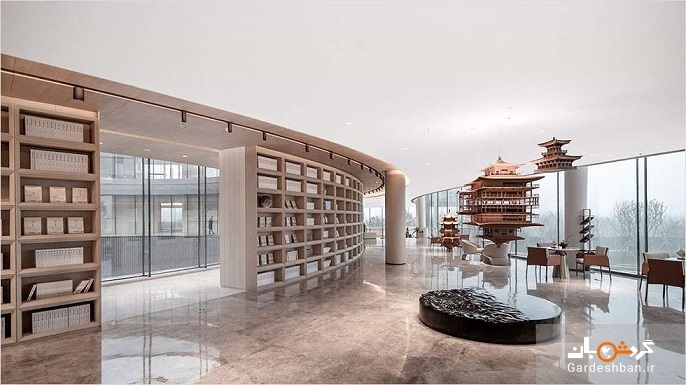 هتل معاصر چین که با متون باستانی شکل گرفته است +تصاویر