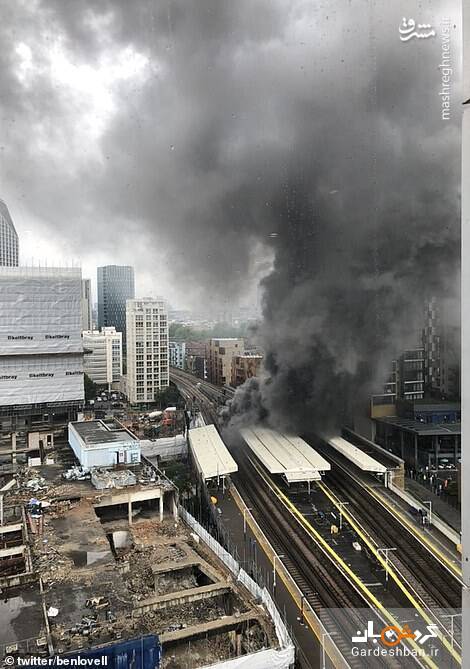انفجار مهیب ایستگاه قطار در جنوب لندن + عکس