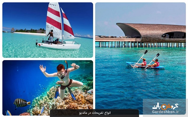 تفریحات آبی هیجان انگیز در سفر به مالدیو + تصاویر