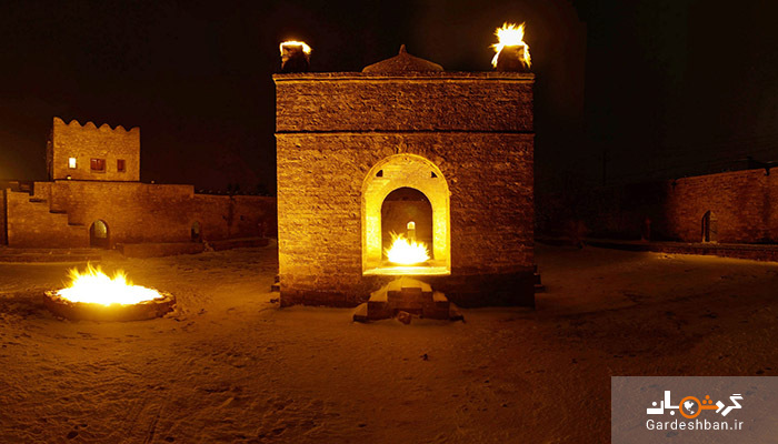 آتشگاه باکو آذربایجان ؛ جاذبه تاریخی و زیبای شهر/عکس