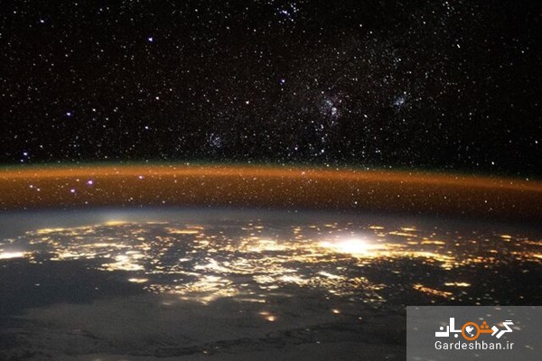 تصویری زیبا از زمین از منظر ایستگاه فضایی بین‌المللی
