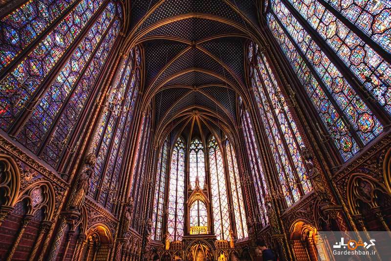کلیسای سنت شاپل پاریس؛ محل نگهداری اشیای مقدس لویی نهم/عکس