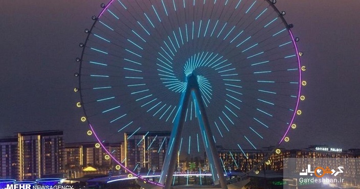 چرخ‌ و فلک عین دبی؛ بزرگ‌ترین و بلندترین چرخ و فلک جهان/عکس