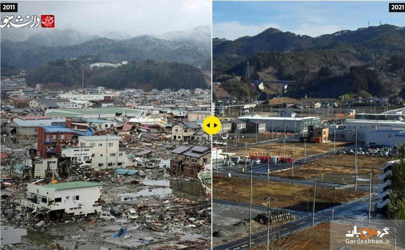 عکس/ برخی خیابان های ژاپن 10 سال بعد از سونامی