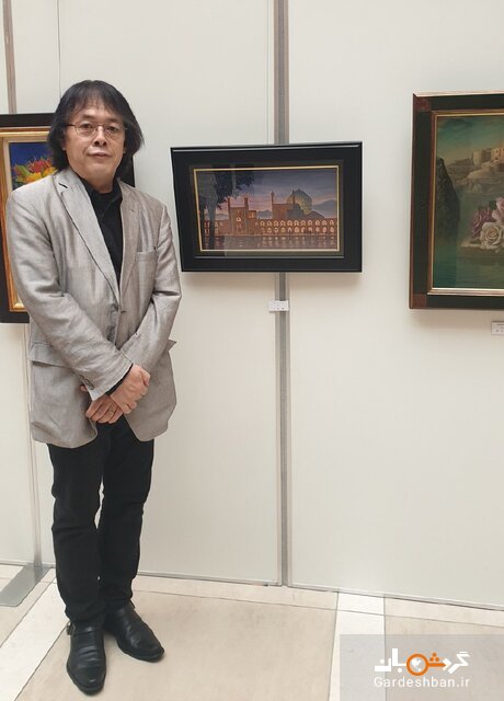 هنرمند ژاپنی بدون سفر به ایران مسجد امام اصفهان را نقاشی کرد