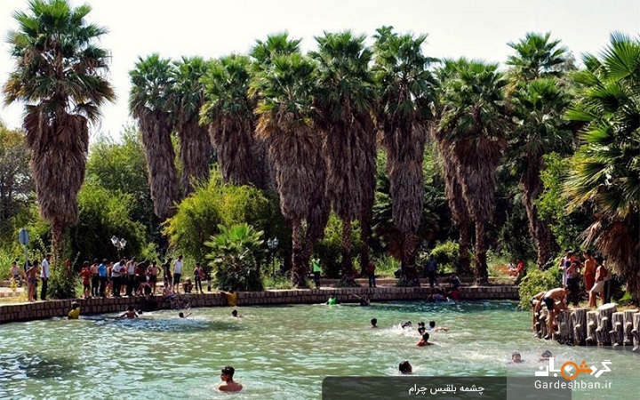 چشمه بلقیس چرام؛ طبیعت زیبا و وحشی کهگیلویه و بویراحمد +عکس
