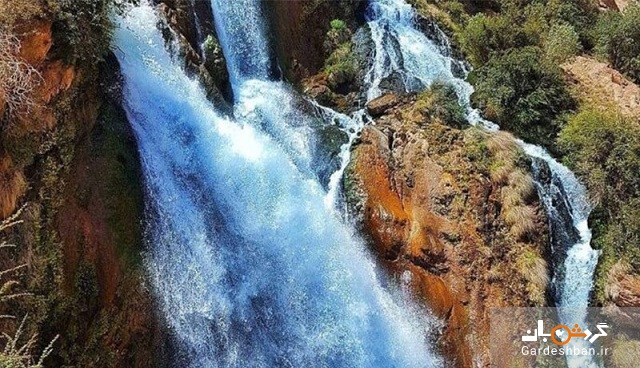 آبشار کرودیکن بروجن؛ جاذبه منحصربفرد چهارمحال‌وبختیاری+عکس