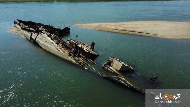 کشتی‌های جنگ جهانی دوم از آب درآمدند+ تصاویر