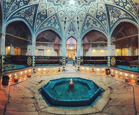 حمام سلطان امیر احمد، یکی از زیباترین حمام های ایران+ عکس