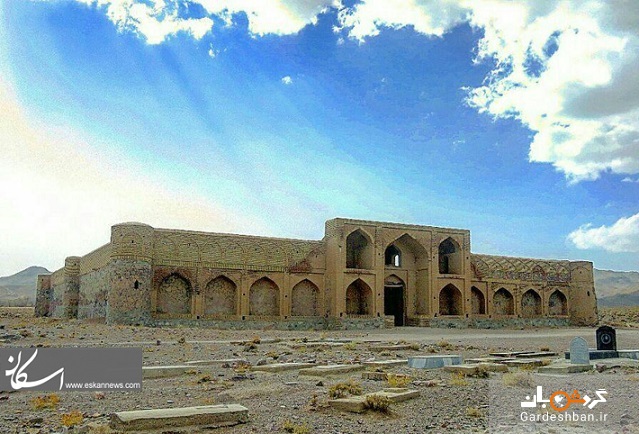 کاروانسرا بلاباد، بنایی با خشت پخته از دوران صفویه