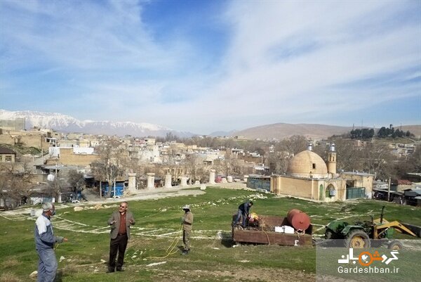 سم‌پاشی در معبد آناهیتا برای مبارزه با کرونا