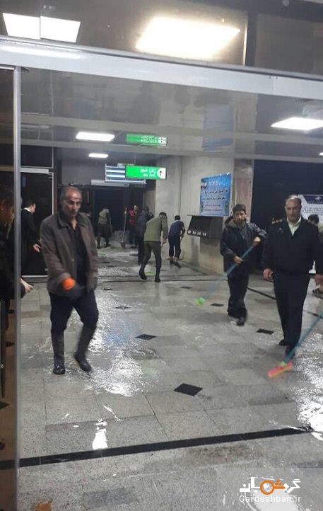 تصاویر آبگرفتگی فرودگاه آبادان / فعالیت فرودگاه آبادان از سر گرفته شد