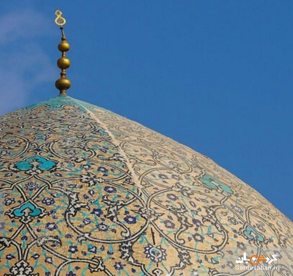 گنبد شیخ لطف‌الله دو رنگ شد!/ زخم مرمت پرحاشیه به گنبد اعجاب انگیز + تصاویر