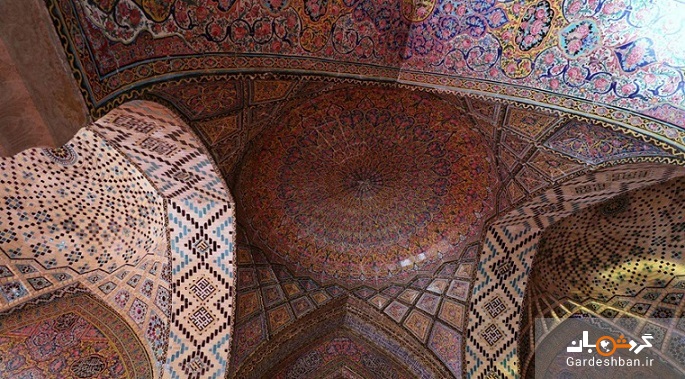 نصیرالملک؛ مسجد صورتی شیراز شاهکار معماری قاجاری + تصاویر