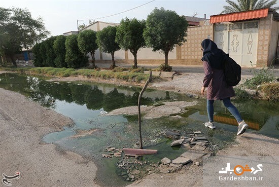 آبادانِ گردشگرپذیر، غرق در فاضلاب! + تصاویر