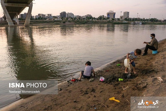صحنه تلخ از خشکسالی کارون زیبا