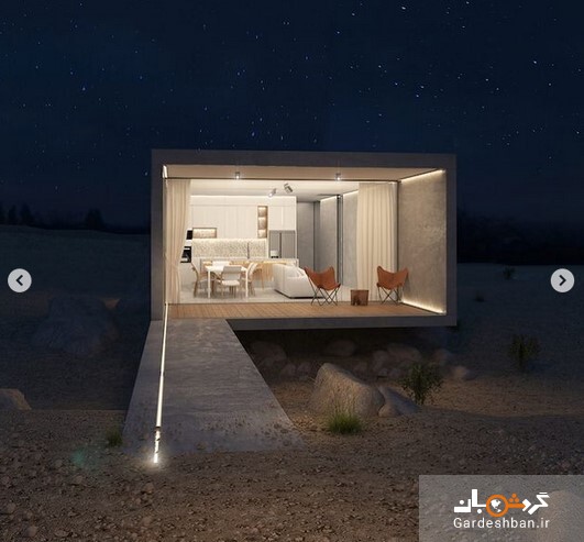 خانه ای لاکچری وسط بیابان بی آب و علف!