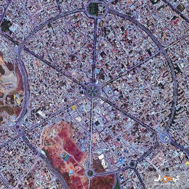 نمایی زیبا از معماری شهر همدان