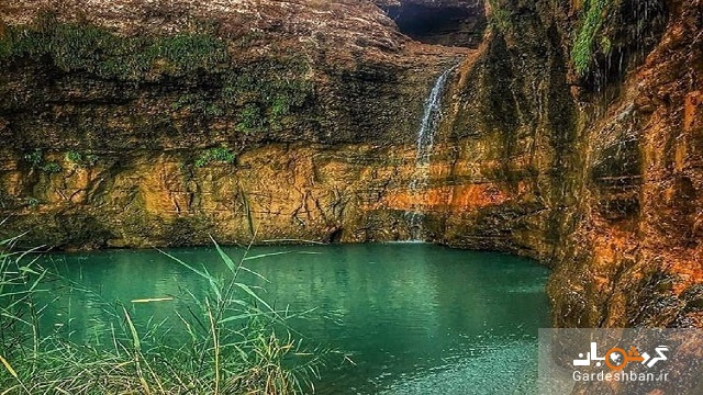 آبشاری از جنس گلبافت در دل کویر لوت +تصاویر