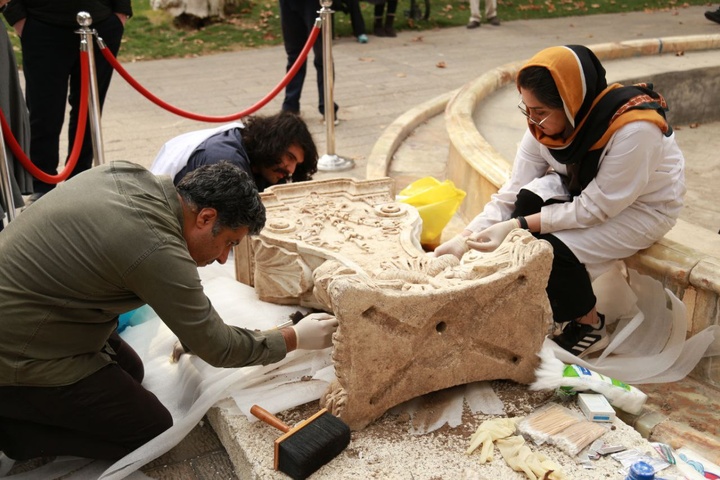 کشف اثر تاریخی در محوطه سعدآباد